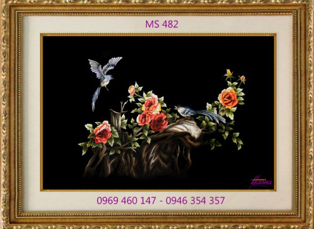 Tranh thêu tặng đám cưới MS 482