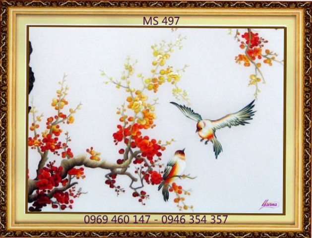 Tranh thêu tặng đám cưới MS 497 Tranh thêu tặng đám cưới MS 497