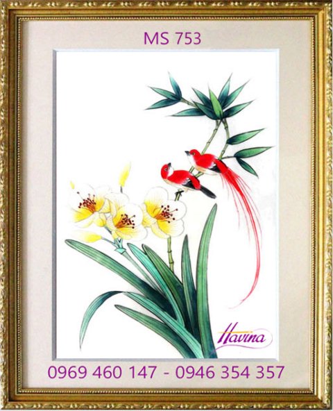 Tranh thêu tặng đám cưới