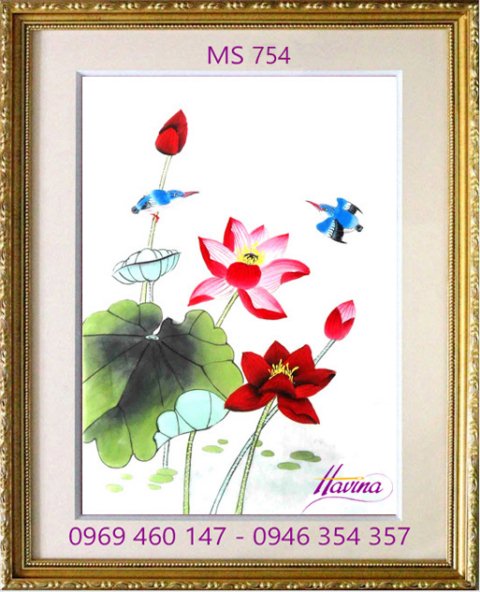 Tranh thêu tặng đám cưới