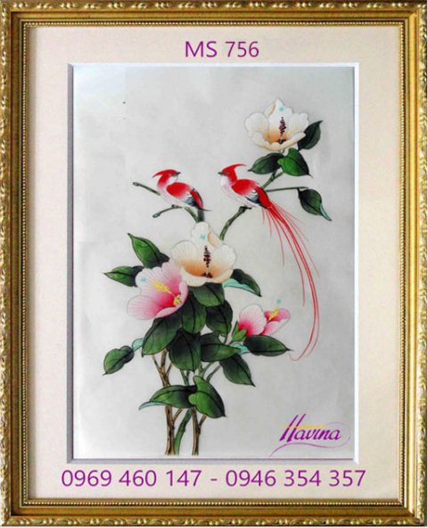 Tranh thêu tặng đám cưới