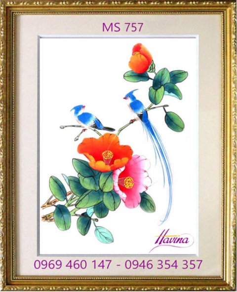 Tranh thêu tặng đám cưới