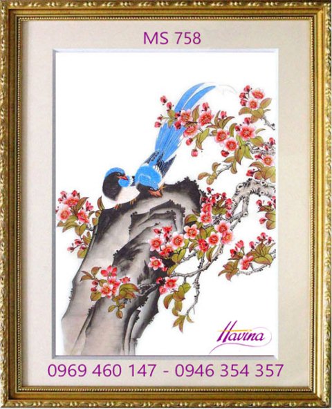 Tranh thêu tặng đám cưới