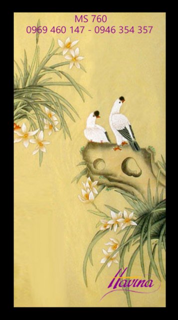 Tranh thêu tặng đám cưới