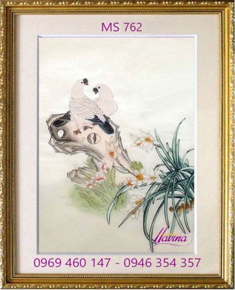 Tranh thêu tặng đám cưới