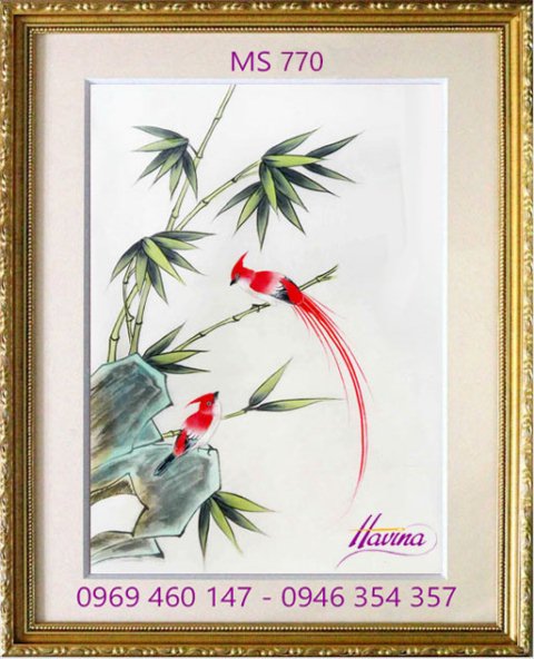 Tranh thêu tặng đám cưới