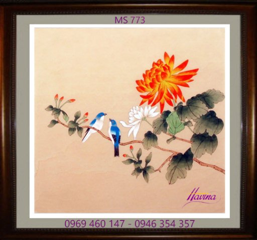 Tranh thêu tặng đám cưới