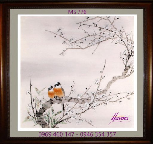 Tranh thêu tặng đám cưới