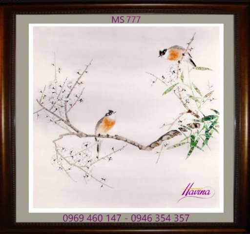 Tranh thêu tặng đám cưới