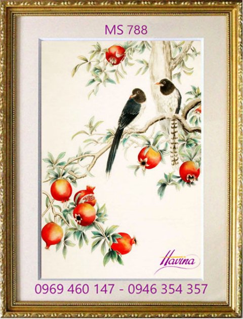 Tranh thêu tặng đám cưới