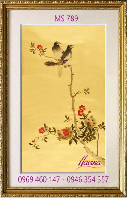 Tranh thêu tặng đám cưới