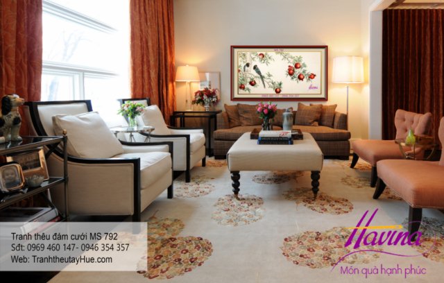 Tranh thêu tặng đám cưới