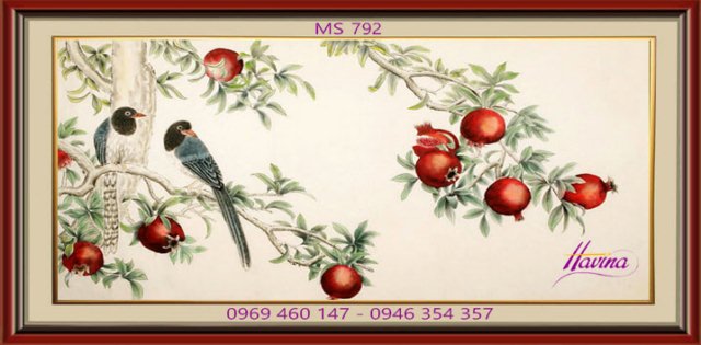 Tranh thêu tặng đám cưới