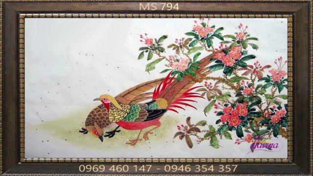 Tranh thêu tặng đám cưới