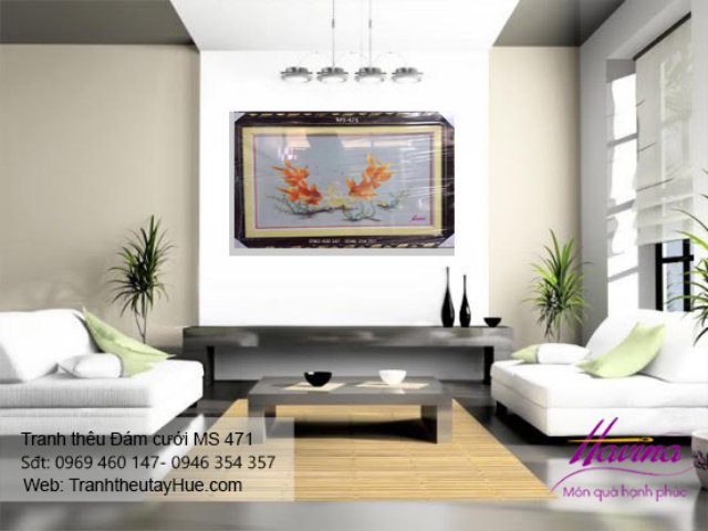 Tranh thêu tặng đám cưới