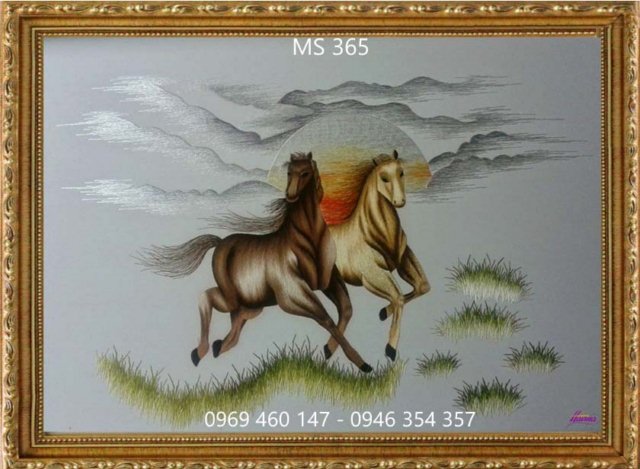 Tranh thêu mã đáo thành công mừng tân gia Tranh thêu mã đáo thành công mừng tân gia