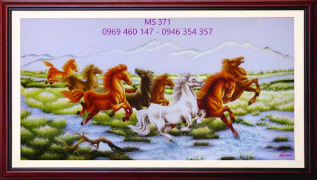 Tranh thêu mã đáo thành công MS 371 Tranh thêu mã đáo thành công MS 371