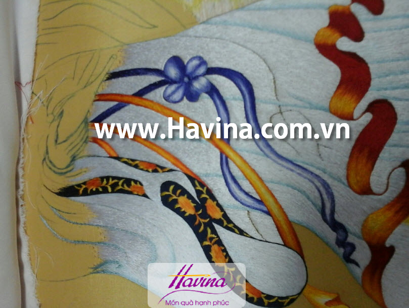 Tranh thêu phật quan âm bồ tát