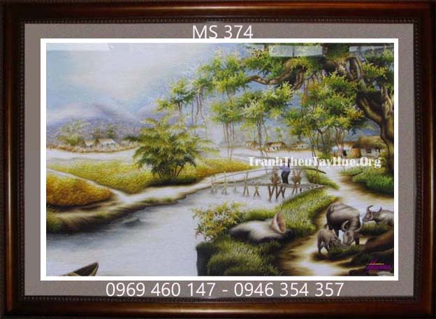 tranh thêu tay