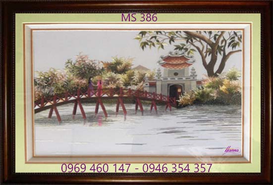 Tranh thêu cầu thê húc Tranh thêu cầu thê húc