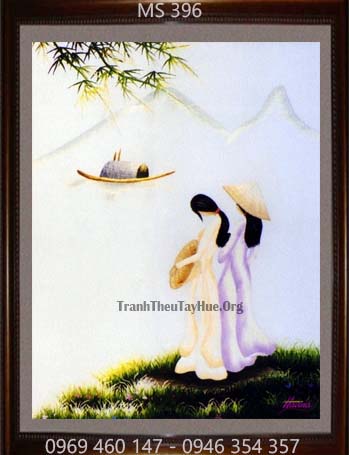 tranh thêu tay