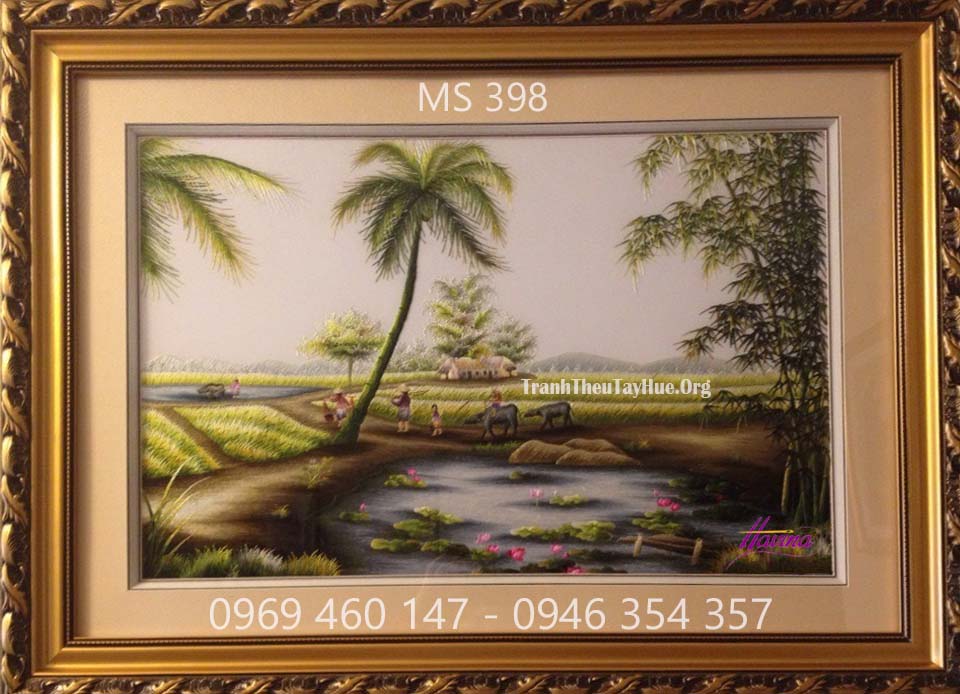 tranh thêu tay