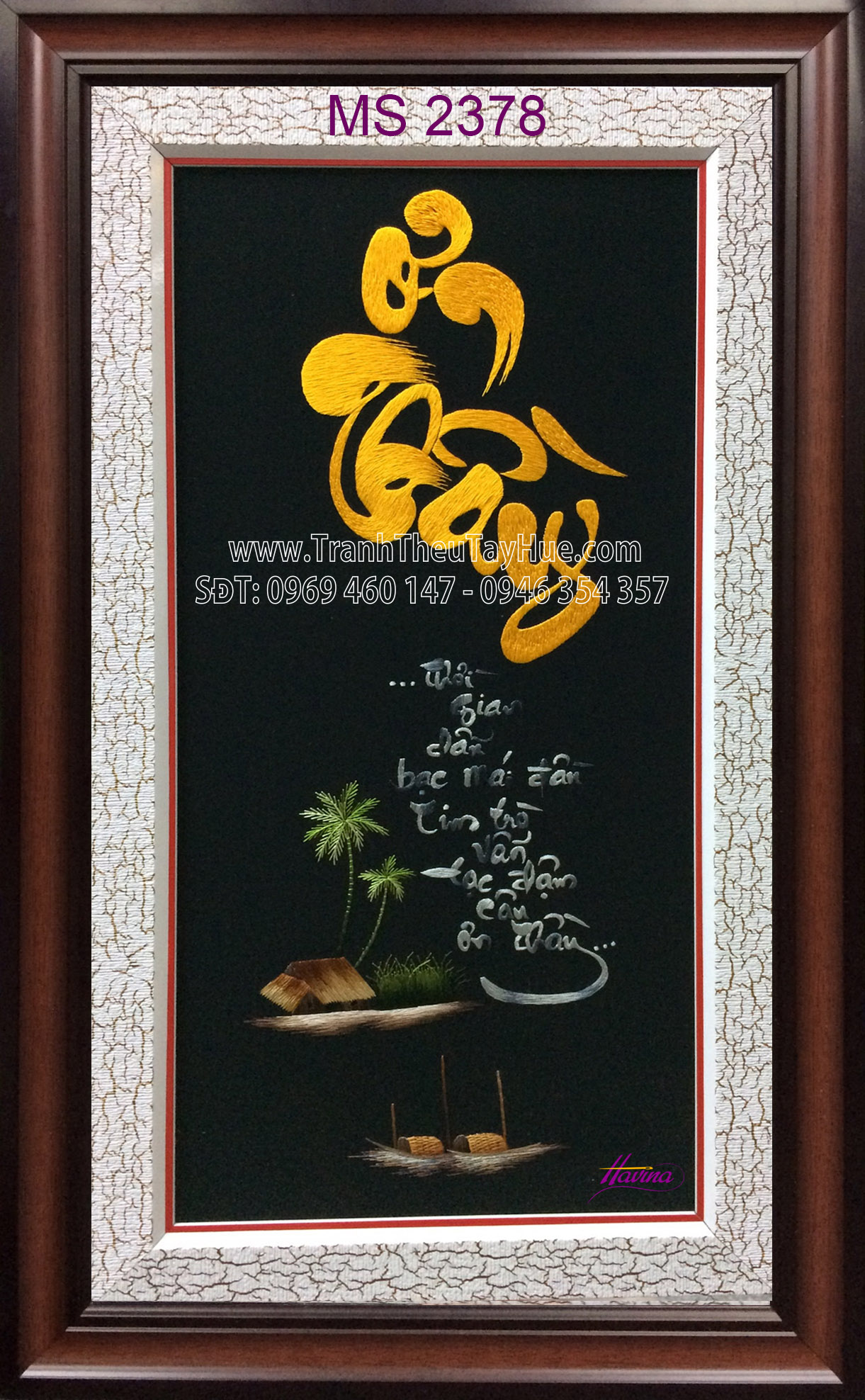 Tranh thêu tặng thầy cô ms 2378