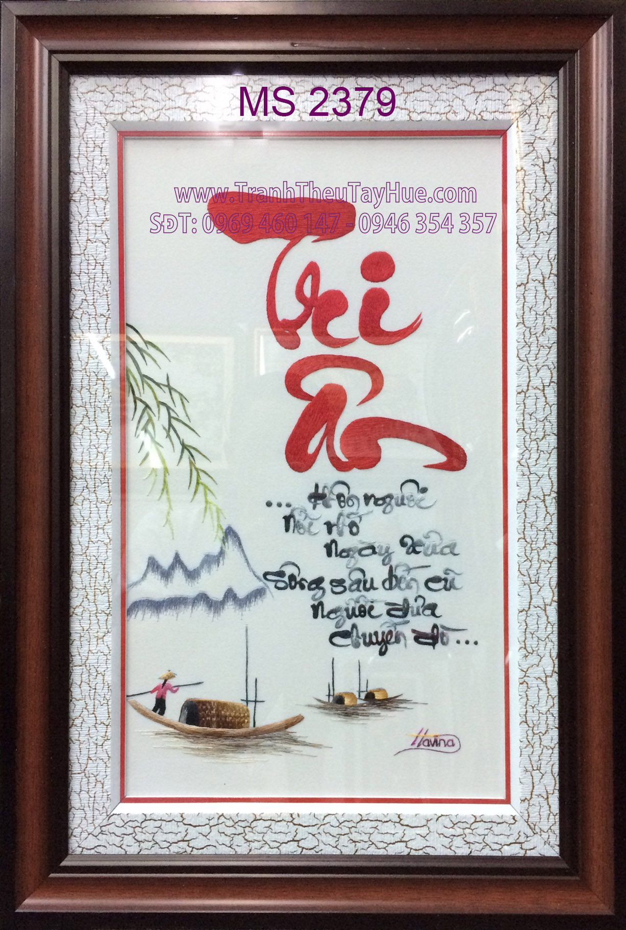 Tranh thêu tặng thầy cô ms 2379