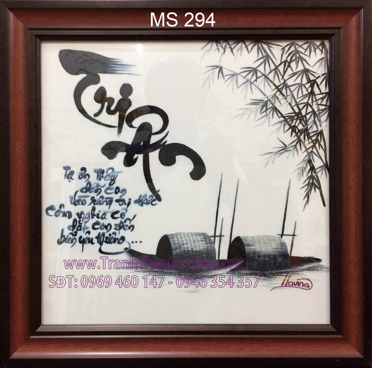 Tranh thêu tặng thầy cô ms 294