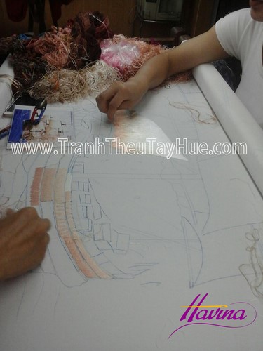 Qúa trình thêu tranh thêu thuận buồm xuôi gió ms 2339 Qúa trình thêu tranh thêu thuận buồm xuôi gió ms 2339