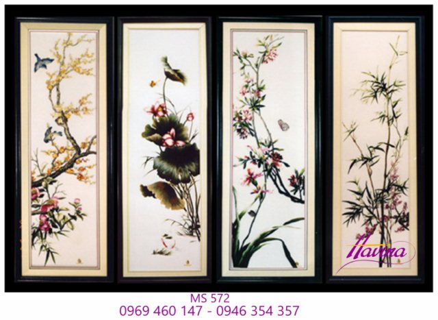 Tranh thêu tứ bình