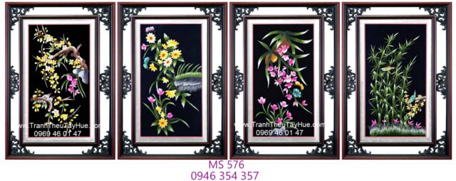 Tranh thêu tứ bình