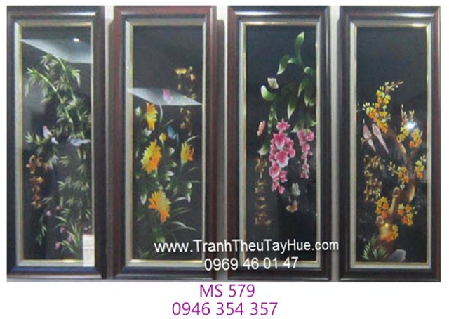 Tranh thêu tứ bình