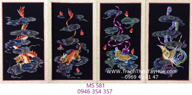 Tranh thêu tứ bình