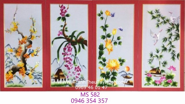 Tranh thêu tứ bình