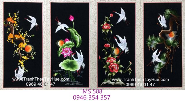 Tranh thêu tứ bình