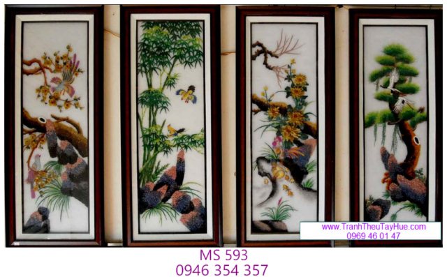 Tranh thêu tứ bình