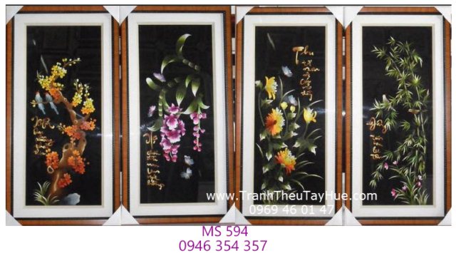 Tranh thêu tứ bình