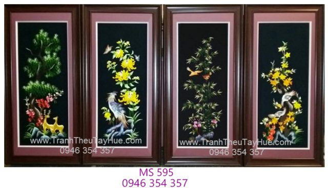 Tranh thêu tứ bình