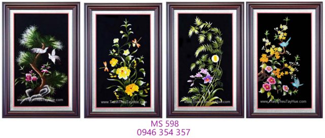 Tranh thêu tứ bình