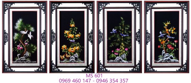 Tranh thêu tứ bình