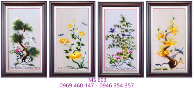 Tranh thêu tứ bình