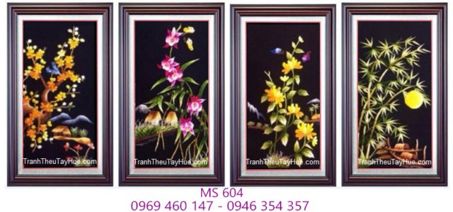 Tranh thêu tứ bình