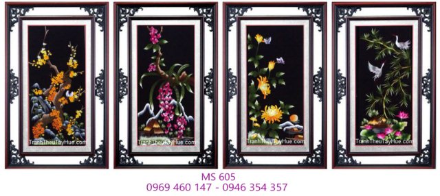 Tranh thêu tứ bình