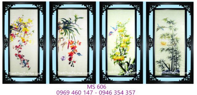 Tranh thêu tứ bình