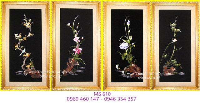 Tranh thêu tứ bình