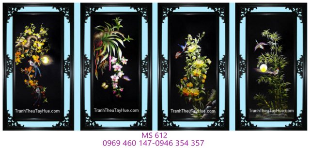 Tranh thêu tứ bình