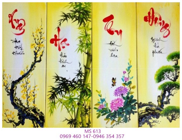 Tranh thêu tứ bình