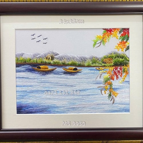 Tranh thêu phong cảnh Huế ms 9950 