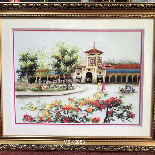Tranh Chợ Bến Thành MS 10053
